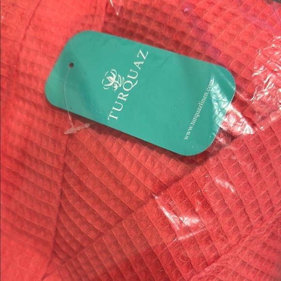 Turquaz Red Waffle Robe - Picture 3 of 3